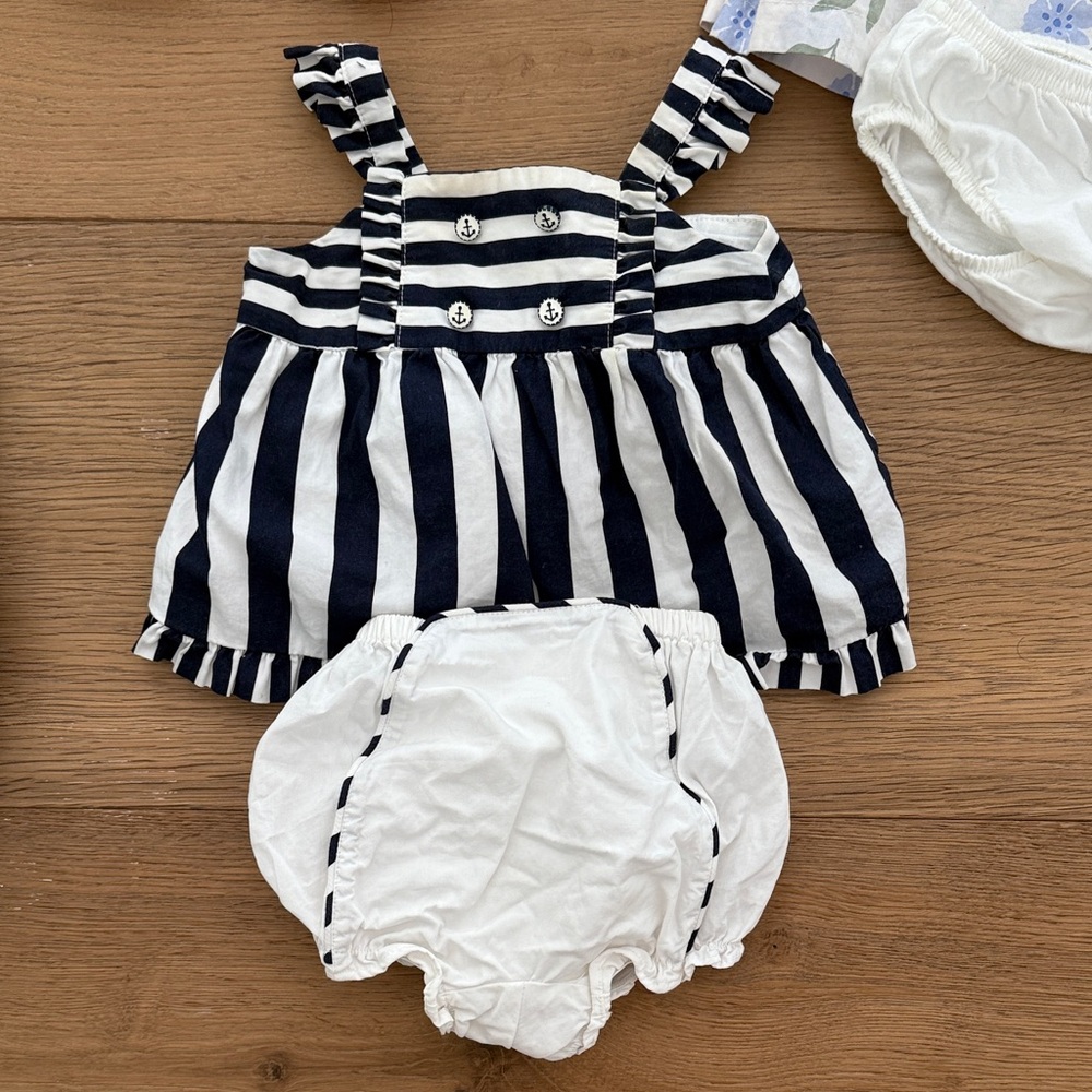 Lot of Baby Girl Clothes Janie and Jack Disney Matching Sets 0-6 months - Picture 2 of 14